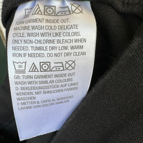 NWT Denim & Co QVC Canyon Retreat Easy Stretch Black Slim Leg Jeans 12 Pull On - Picture 6 of 7